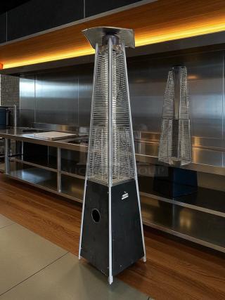 Legacy Heating Pyramid 40,000 BTU Propane Patio Heater, Model CAPH-GT-SS. Stainless steel, fully tested, excellent condition.