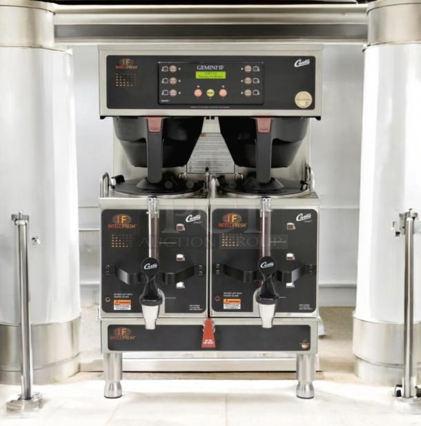 Curtis GEMTIF10A1000 Gemini Intellifresh dual coffee brewer, 220V, fully tested, in excellent condition.