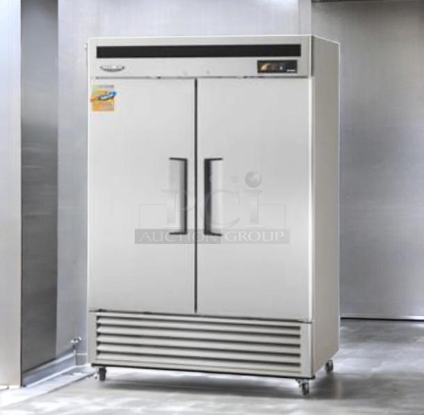 Turbo Air MSR-49NM 2-Door Reach-In Refrigerator, 49 Cu. Ft., stainless steel, fully tested, features digital controls.
