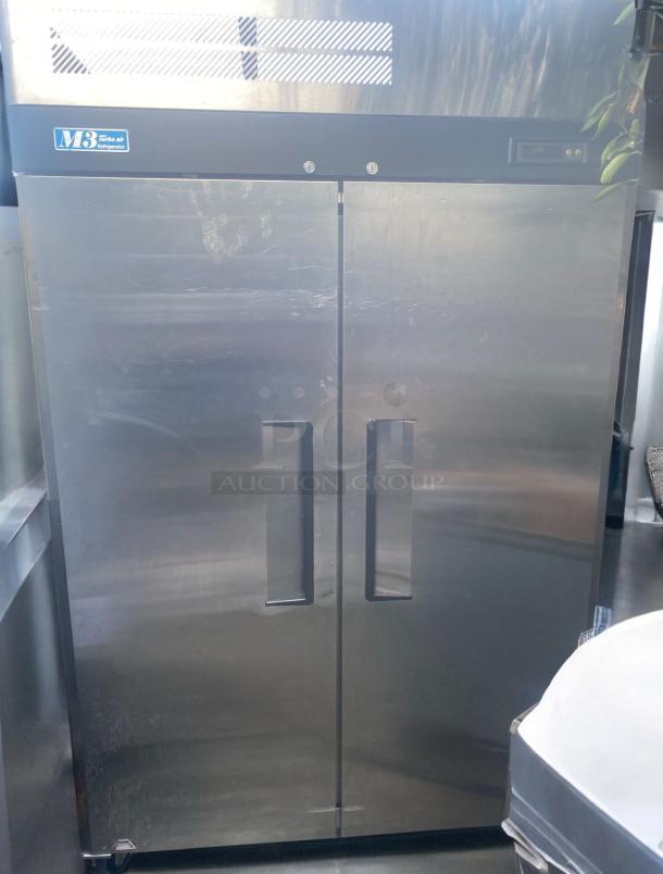 Turbo Air MSR-49NM 2-Door Stainless Steel Refrigerator, 49 Cu. Ft., 115V, fully tested, excellent condition.