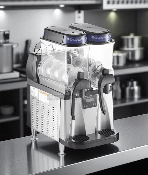 Bunn Ultra-2, 34000.0522 slushy machine, excellent condition, double 3-gallon, fully tested, stainless steel exterior.