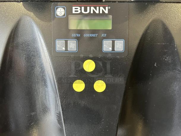Bunn Ultra-2, 34000.0522 Double 3 Gallon Beverage Machine, excellent condition, control panel view.