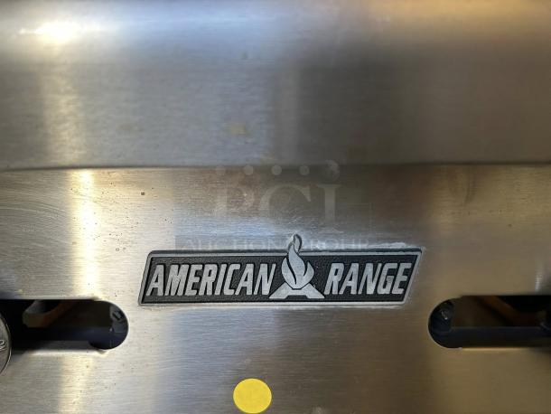 American Range ARMG-24 gas griddle in great condition, shows the brand logo. Features 3/4" steel plate, tested and working.