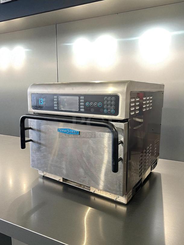 TurboChef i3 electric countertop rapid cook oven, ventless, one touch controls, 208/240V, 3 phase, fully tested.
