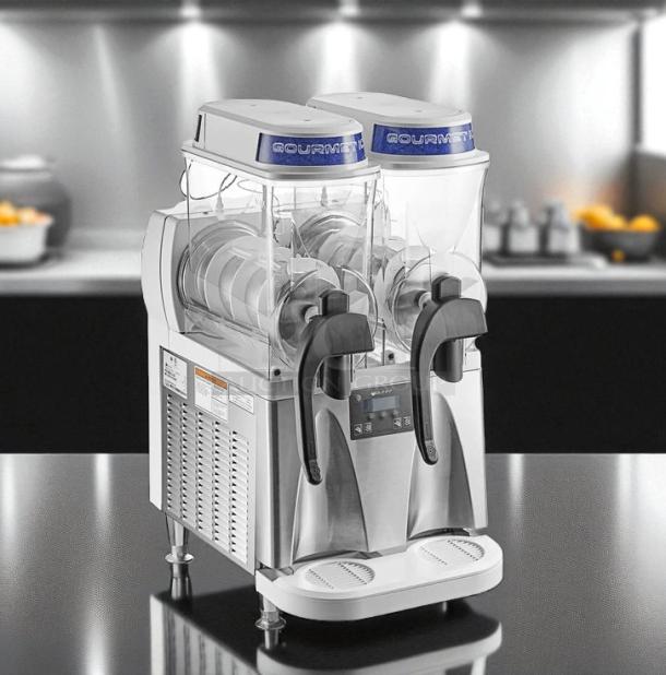 Bunn Ultra-2 34000.0522, 3-gallon double tank slushy machine; fully tested, working condition; clear and metal build.
