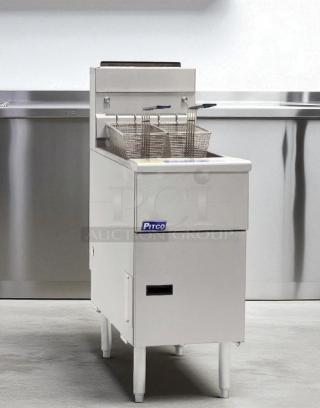 Excellent Condition – Pitco VF35 – Gas Fryer – 70,000 BTU – Fully Tested & Operational! - Item #1203217