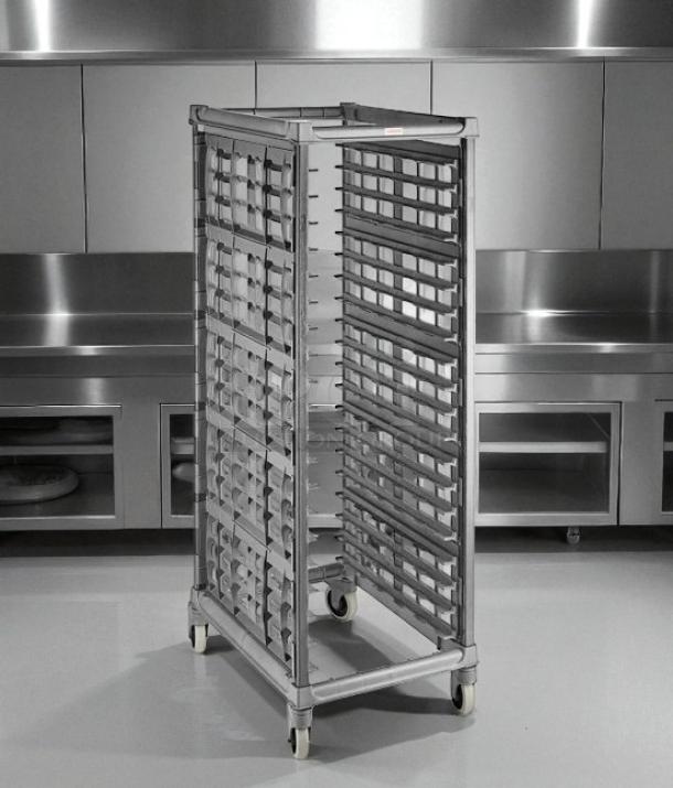 Cambro ESXRMP65 Pan Camshelving® Ultimate Sheet Pan Rack, end load, excellent condition, fully tested, durable construction.