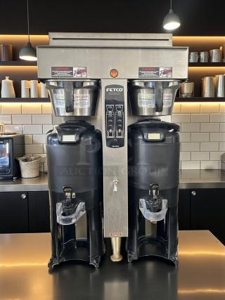 Excellent Condition – Fetco CBS-2052e – Dual Station Coffee Brewer – 208-240V – Fully Tested & Working! - Item #1203254