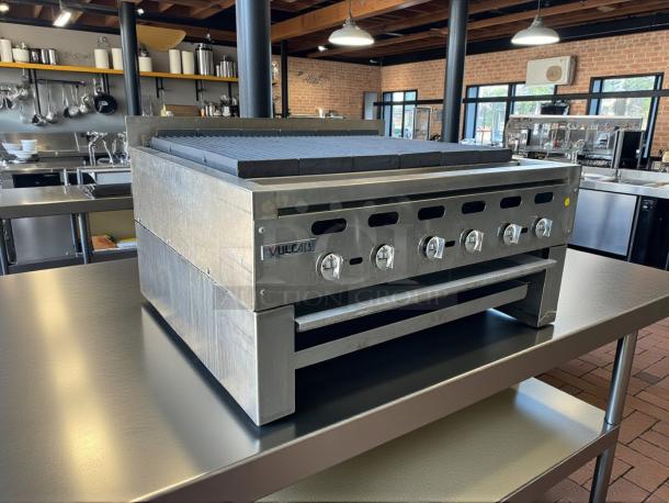 Vulcan VACB36 36"W Achiever Series Gas Charbroiler, 108 kBTU, stainless steel, excellent condition, fully tested.