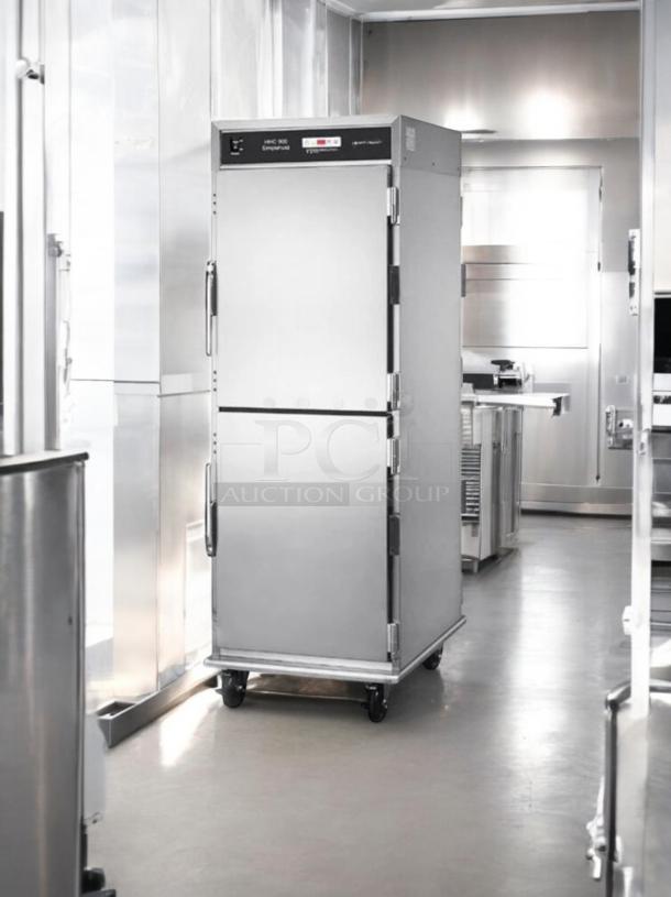 Henny Penny HC-900 Heated Holding Cabinet, stainless steel, great condition, 120V, tested and working, on casters.