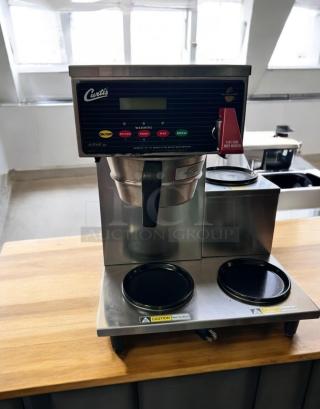 Excellent Condition – Curtis ALP3GTR12A000 – Automatic 3-Warmer Coffee Brewer – 120V – Tested & Working! - Item #1203409