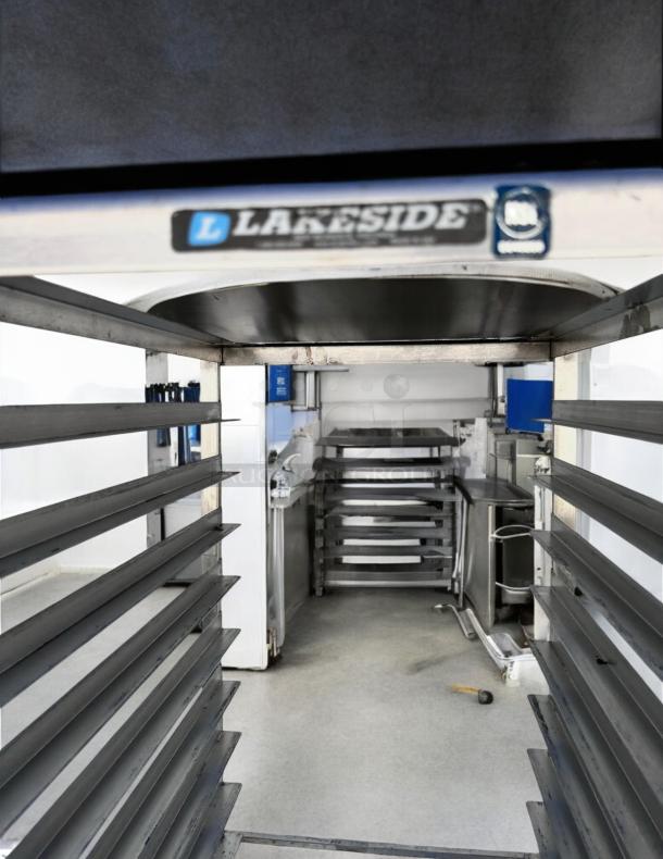 Lakeside stainless steel mobile bun/sheet pan rack, 20 pan capacity, NSF certified, great condition, standard commercial model.