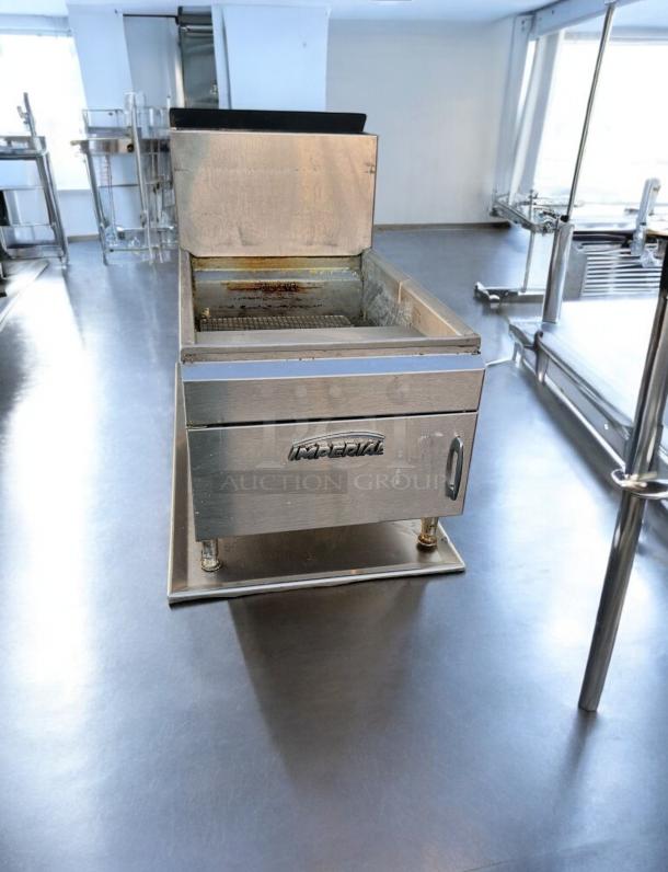 Great Condition – Imperial IFS-25 – 25 lb Gas Floor Fryer – 65,000 BTU – Natural Gas – Tested & Working! - Image 5 of 10