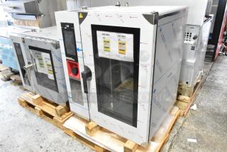 BRAND NEW Blodgett AETG101R stainless steel commercial gas combi convection oven, scratch and dent, Bakers Pride model.