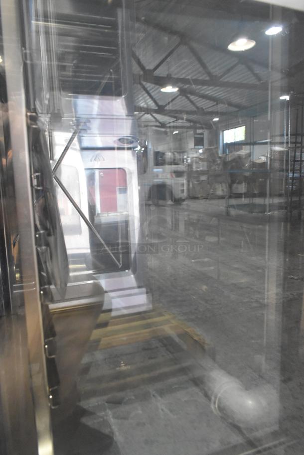 Brand new Blodgett AETG101R stainless steel combi convection oven, natural gas. Scratch and dent condition.