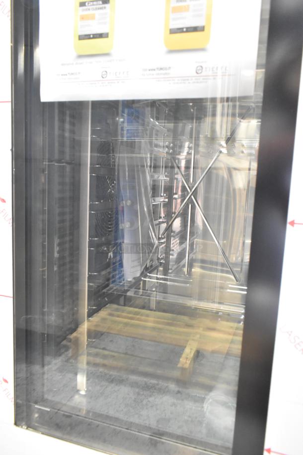 Brand new stainless steel Blodgett AETG101R combi convection oven, natural gas, scratch and dent, Bakers Pride.
