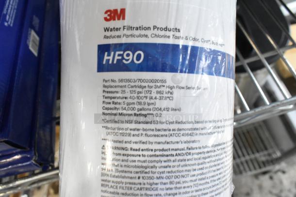 Brand new 3M HF90 replacement cartridge for BEV190 system. Filters 54,000 gal, reduces particulates, chlorine taste, odor.