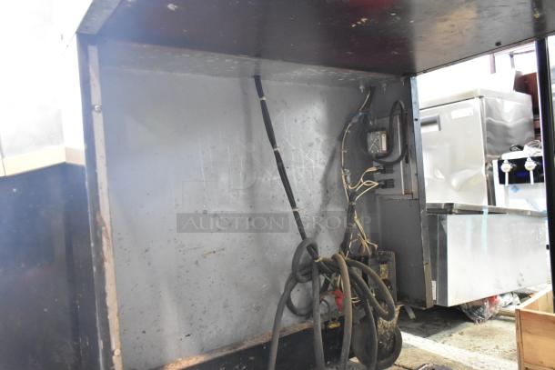BKI Metal Commercial Buffet Station, visible wiring, used condition, on commercial casters, 125/208 volts, 1 phase.