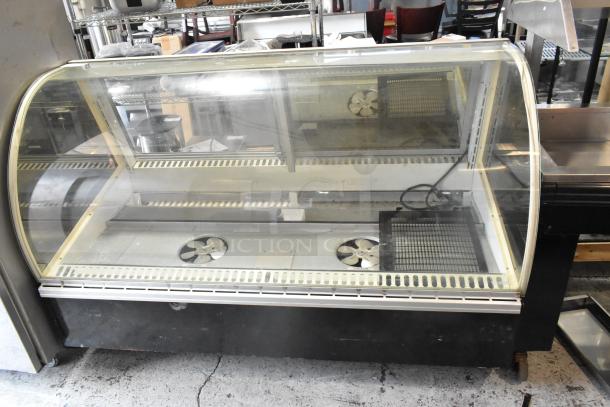 Federal Industries SN6CD-2 commercial display case, metal, floor style, 120V, 1 phase, visible fans, good condition.
