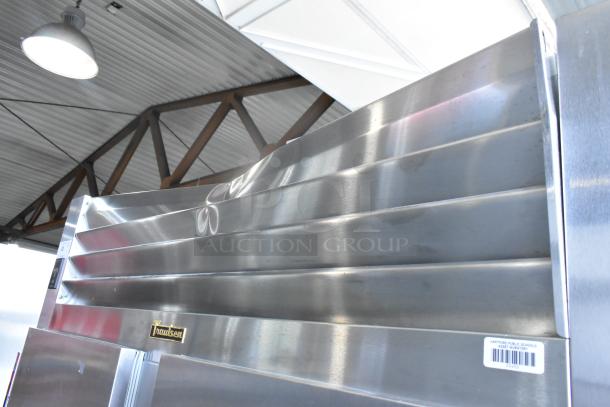 Traulsen RHT232WUT-FHS stainless steel commercial 2-door cooler on casters, excellent condition, 115 volts, 1 phase.