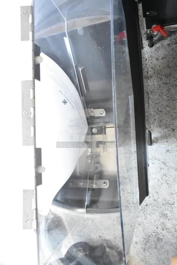 BRAND NEW Grindmaster RGNB-20H countertop coffee machine, stainless steel, with hot water dispenser, metal brew basket.