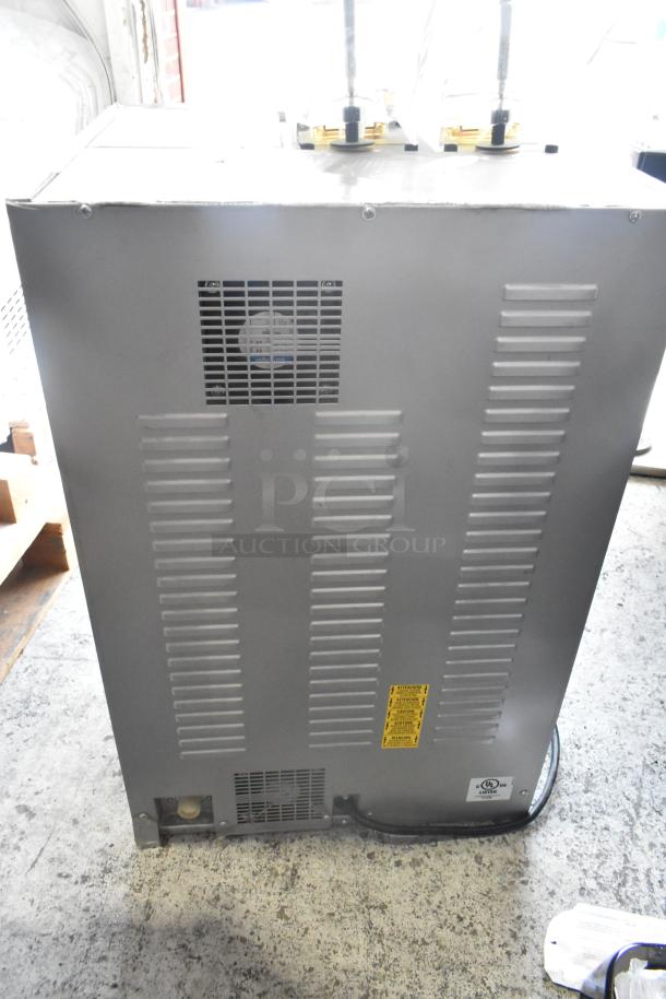 Necta Kolbalto metal commercial espresso/cappuccino machine, 208/250V, 1 phase; used condition. Vent and label visible.