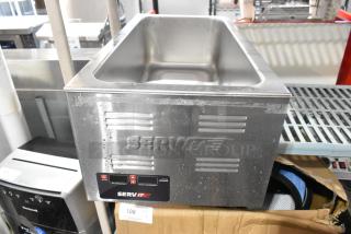 BRAND NEW SCRATCH AND DENT 2024 ServIt 423FW150L stainless steel commercial countertop food warmer, 120 volts.