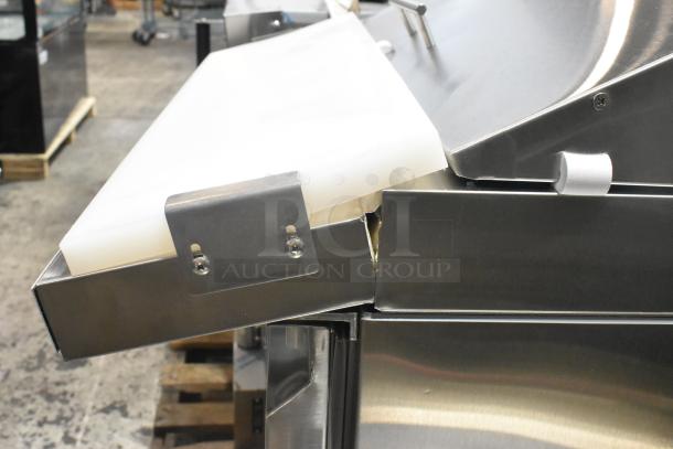 Brand new, scratch-and-dent Avantco 178ZPT27MHC stainless steel 27" refrigerated prep table, shown with minor dents.