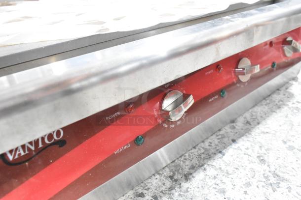 Brand new Avantco 177EG30N stainless steel 30" electric countertop griddle, 208/240 volts, 1 phase, slight cosmetic scratch.