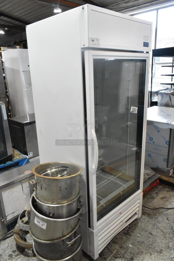 Brand new True Metal single door reach-in cooler with poly coated racks, 115V, scratch and dent condition.