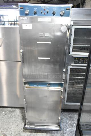 Alto Shaam 1000-TH-I stainless steel commercial Cook N Hold oven on casters, 208-240V, 1 phase, visible controls.
