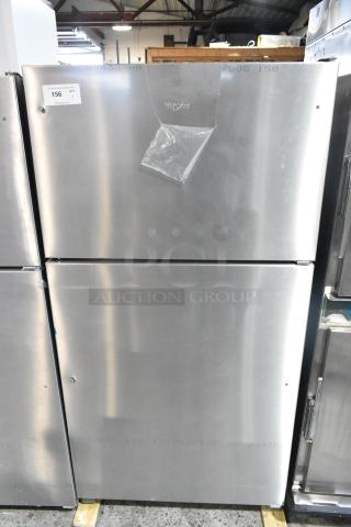 BRAND NEW 2025 Whirlpool WRT311FZDM05 stainless steel cooler with freezer. Scratch and dent condition. 115 Volts, 1 Phase.
