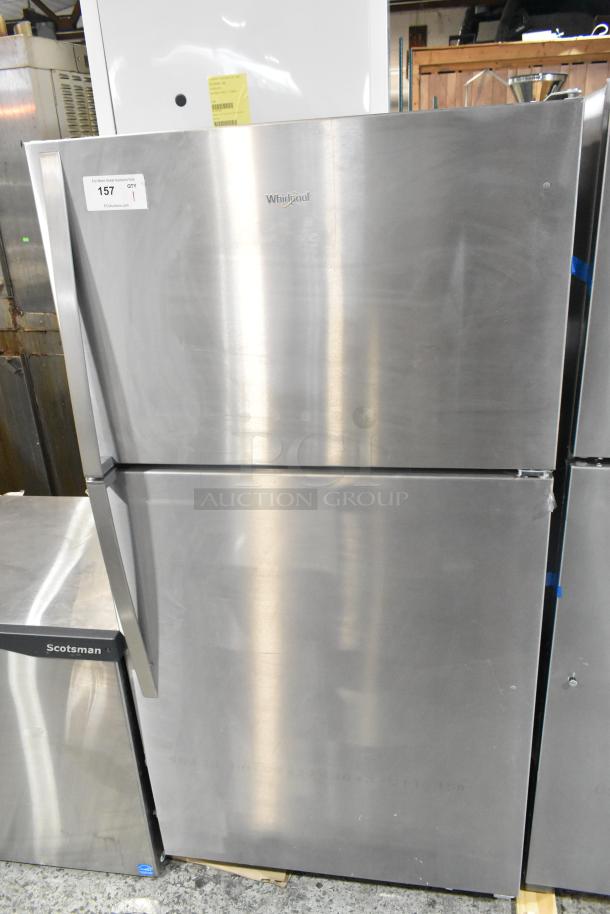 2025 Whirlpool WRT311FZDM05 stainless steel cooler with freezer. New, scratch and dent condition. 115V, 1 Phase.