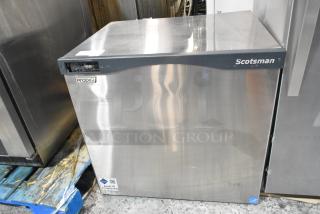 Scotsman Prodigy C1030MA-32B ice head, stainless steel, commercial use, 208/230 volts, 1 phase, visible Prodigy label.