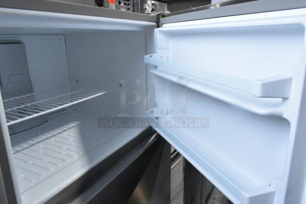 BRAND NEW 2025 Whirlpool WRT311FZDM05 stainless steel cooler with freezer, 115V, 1 phase, scratch, and dent condition.