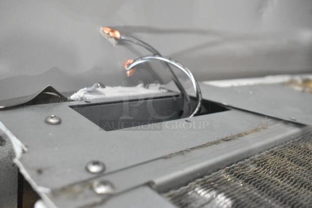 2020 Scotsman C1030MA-32F stainless steel ice machine head, partially dismantled view. 208/230V, 1 phase, commercial grade.