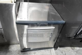 2022 Scotsman NH0622A-1B stainless steel ice machine head, 115 volts, 1 phase, excellent condition, model visible.