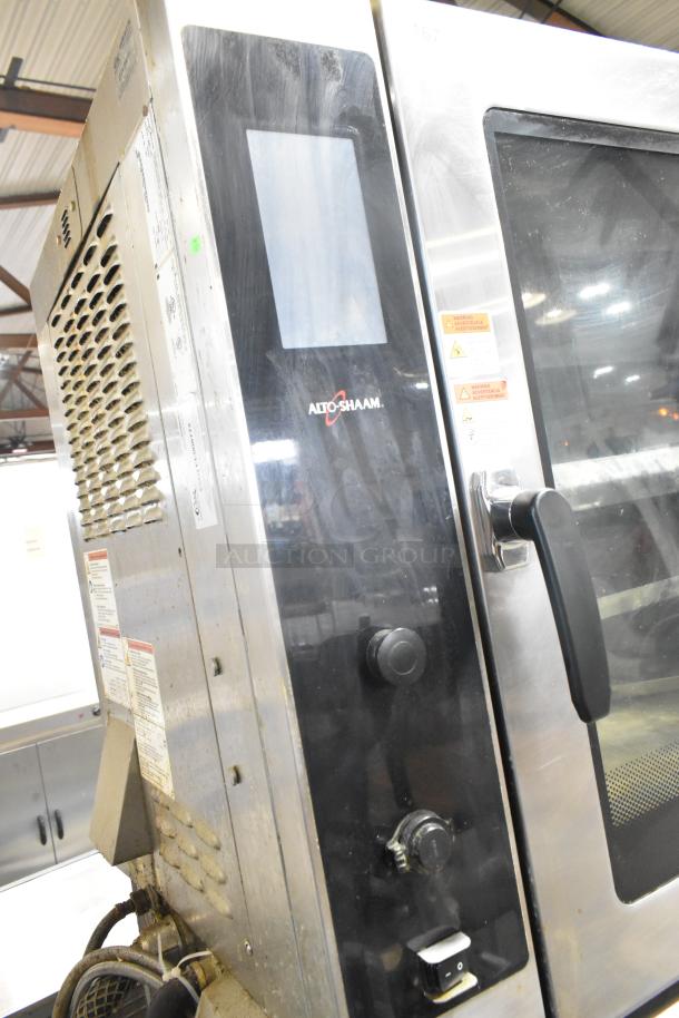 Alto Shaam AR-7T stainless steel commercial rotisserie oven, 208V, 1 phase, 7 spits, self-cleaning, used condition.