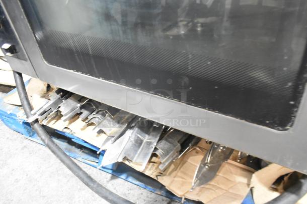 Alto Shaam AR-7T rotisserie oven, stainless steel, 7 spits, self-cleaning, electric, 2020 model, countertop, visible wear.