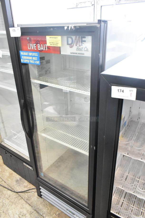 2021 True GDM-12-HC commercial cooler, single glass door, poly coated racks, excellent condition, 115V, 1 phase.