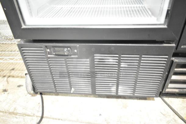 2019 Habco SE18 metal commercial single door reach-in cooler, 115 volts, poly-coated racks, good condition.
