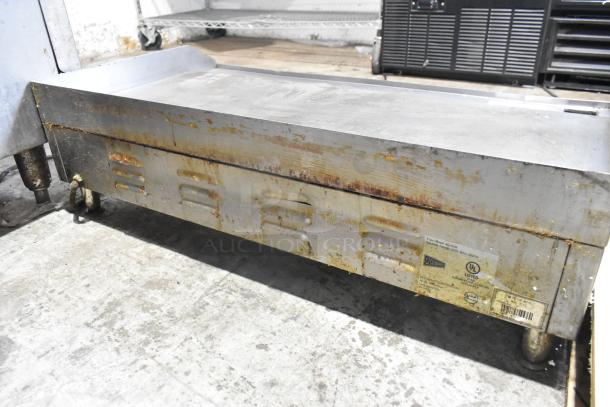 Cecilware EL-1636 stainless steel commercial griddle, electric, 240V, 1-phase, used condition, visible wear and labels.