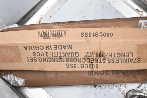 Regency 600S1181818L stainless steel single bay sink with left drain board, new scratch and dent condition, boxed.