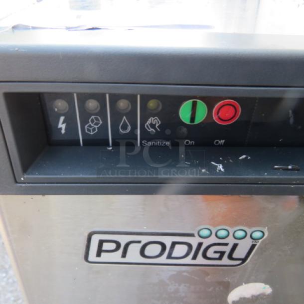 Scotsman Prodigy 1100lb Flaker Ice Maker, Model F1222A, control panel view, 208/230 Volt, used condition.
