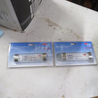 New Cooper Atkins HACCP thermometers in original packaging, dual scale display, model #HACCP, set of two.