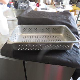 One Full Size 4 Inch Deep Perforated Hotel Pan. - Item #1204480