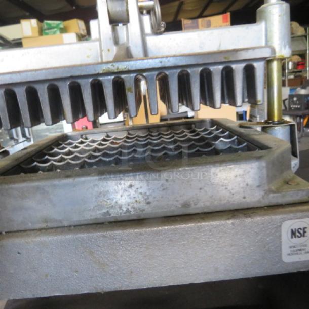 NEMCO Vegetable/Lettuce Cutter, Model 55650, showing blade assembly. NSF label visible, used condition.