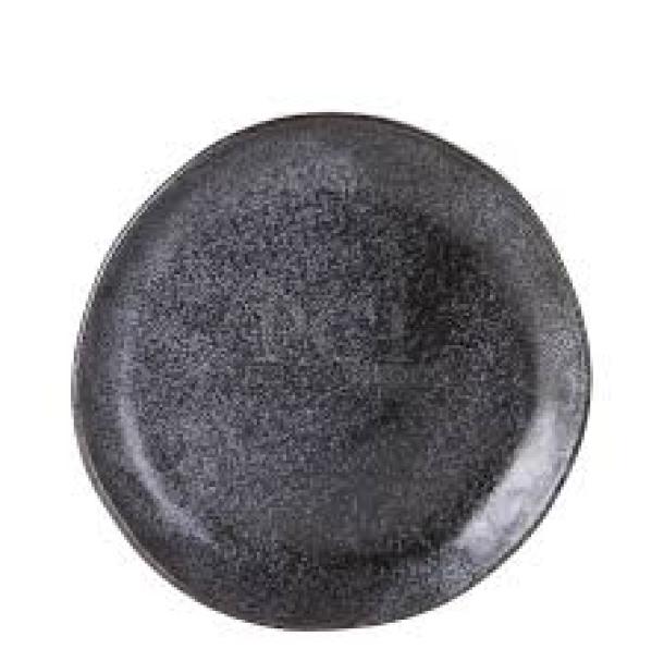 Steelite International Earth Black 8.5” side plate, model 6153RG101, high-fired porcelain, brand new condition.