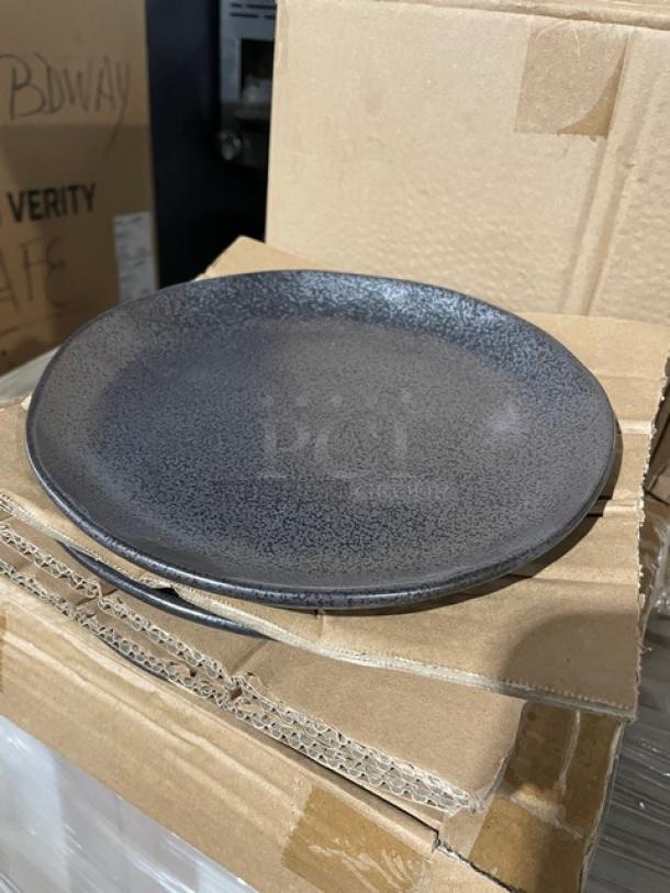 Steelite International 8.5” round side plate, model 6153RG101, in Earth Black porcelain. Brand new on full pallet.