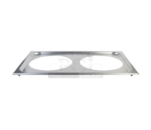 Brand new Wells 5D-20176 stainless steel double 7 Qt. adapter top. Ideal for commercial use.